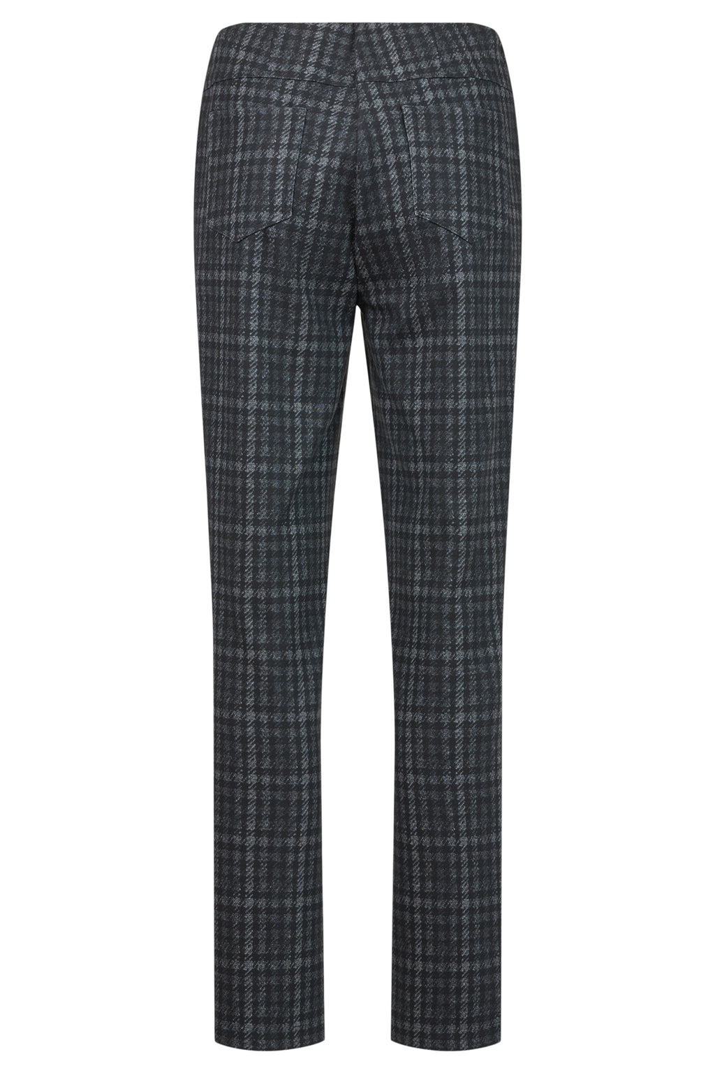 Robell Bella (78cm) check trousers colour 99 52564-5603-99 back view – shop Robell at Dotique