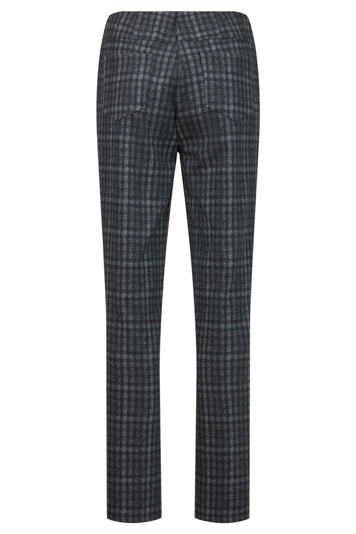 Robell Bella (78cm) check trousers colour 99 52564-5603-99 back view – shop Robell at Dotique