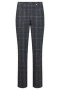 Robell Bella (78cm) check trousers colour 99 52564-5603-99 front view – shop Robell at Dotique