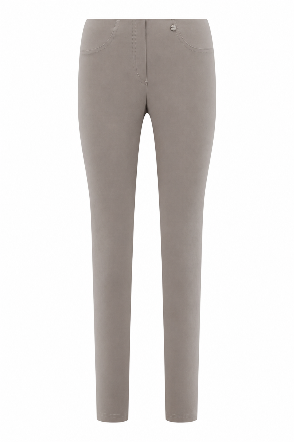 Robell Bella K 73cm trousers Light Taupe, front view — Shop Robell at Dotique