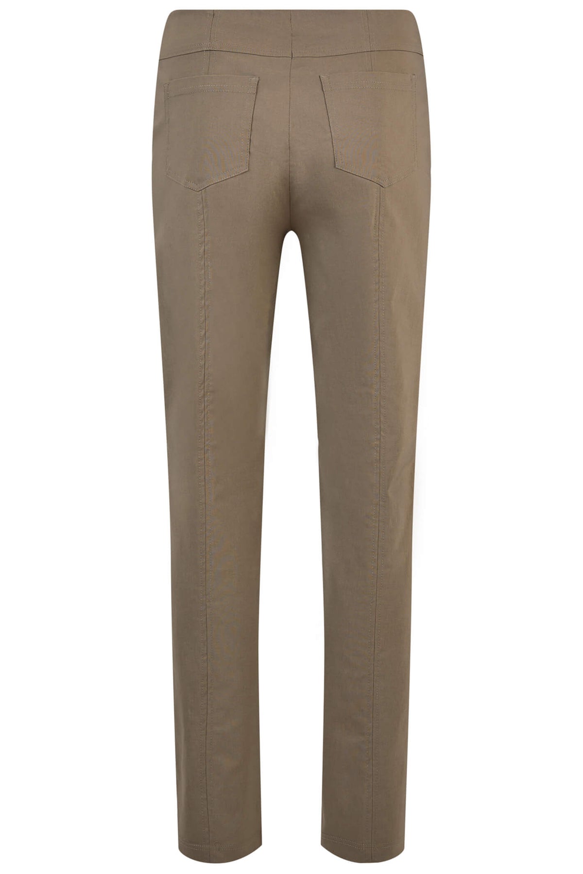 Robell 51559-5499-17 Bella K Taupe Petite Trousers (Short 73cm) - Dotique — Shop Robell at Dotique