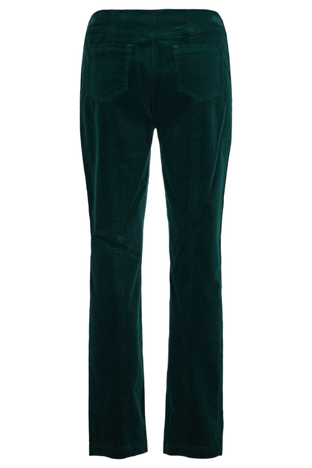 Robell Bella K Velvet Cord Trousers Dark Green (73cm) 52457-54363-890