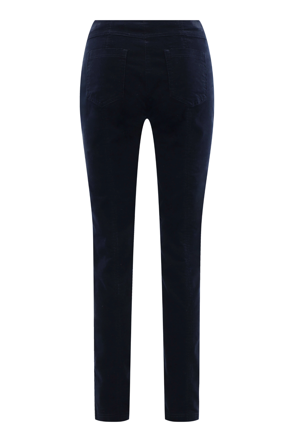 Robell Bella K Velvet Cord Trousers Navy (73cm) 52457-54363-691