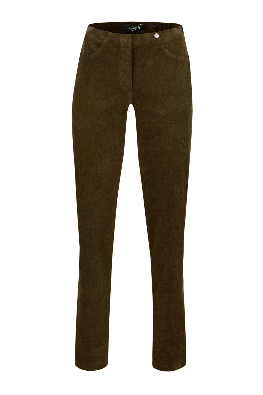 Robell Bella K Velvet Cord Trousers Toffee (73cm) 52457-54363-38