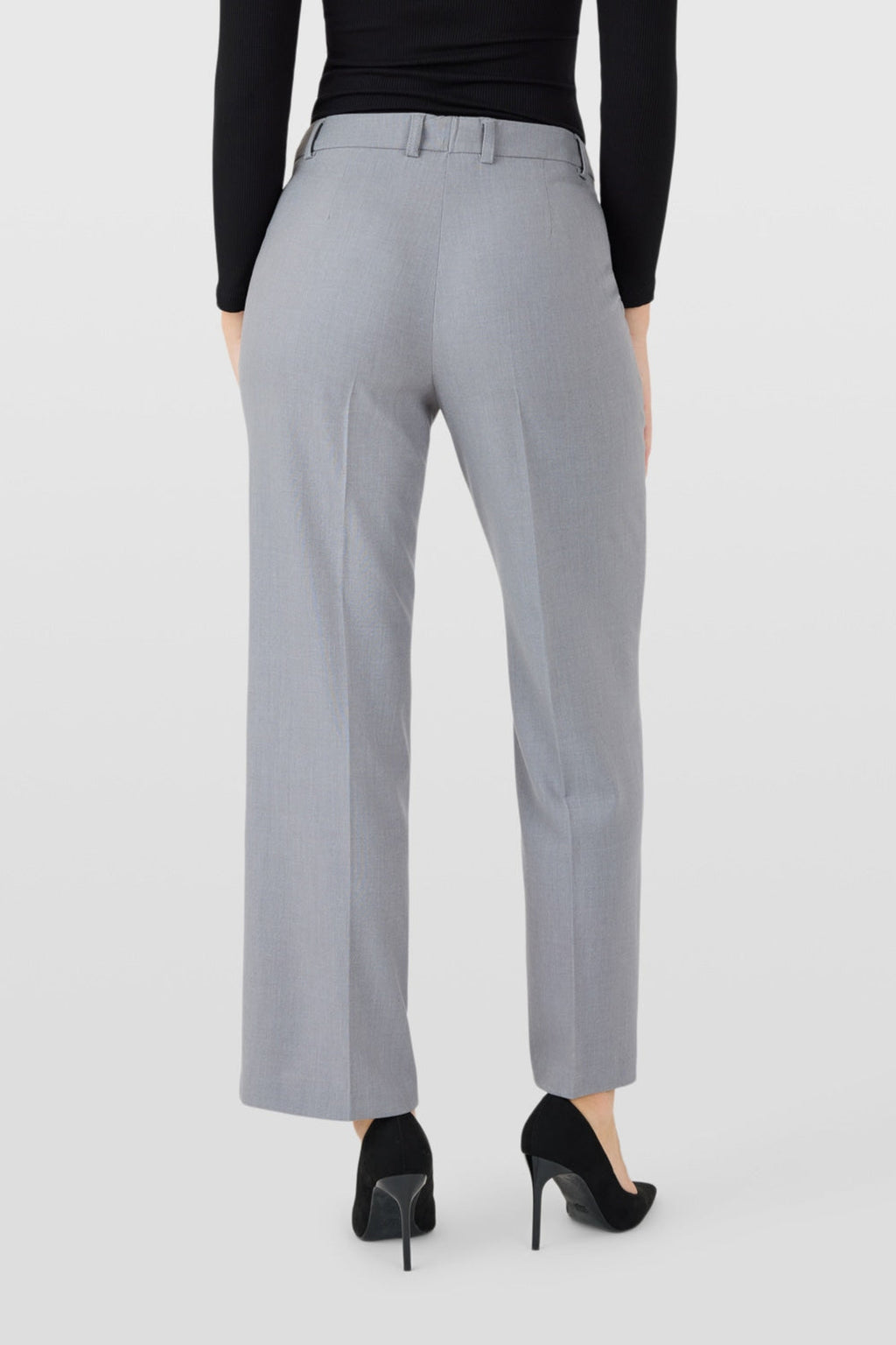 Robell Britt (75cm) trousers in silver, back view, 53578-5405-91. Shop Robell at Dotique.