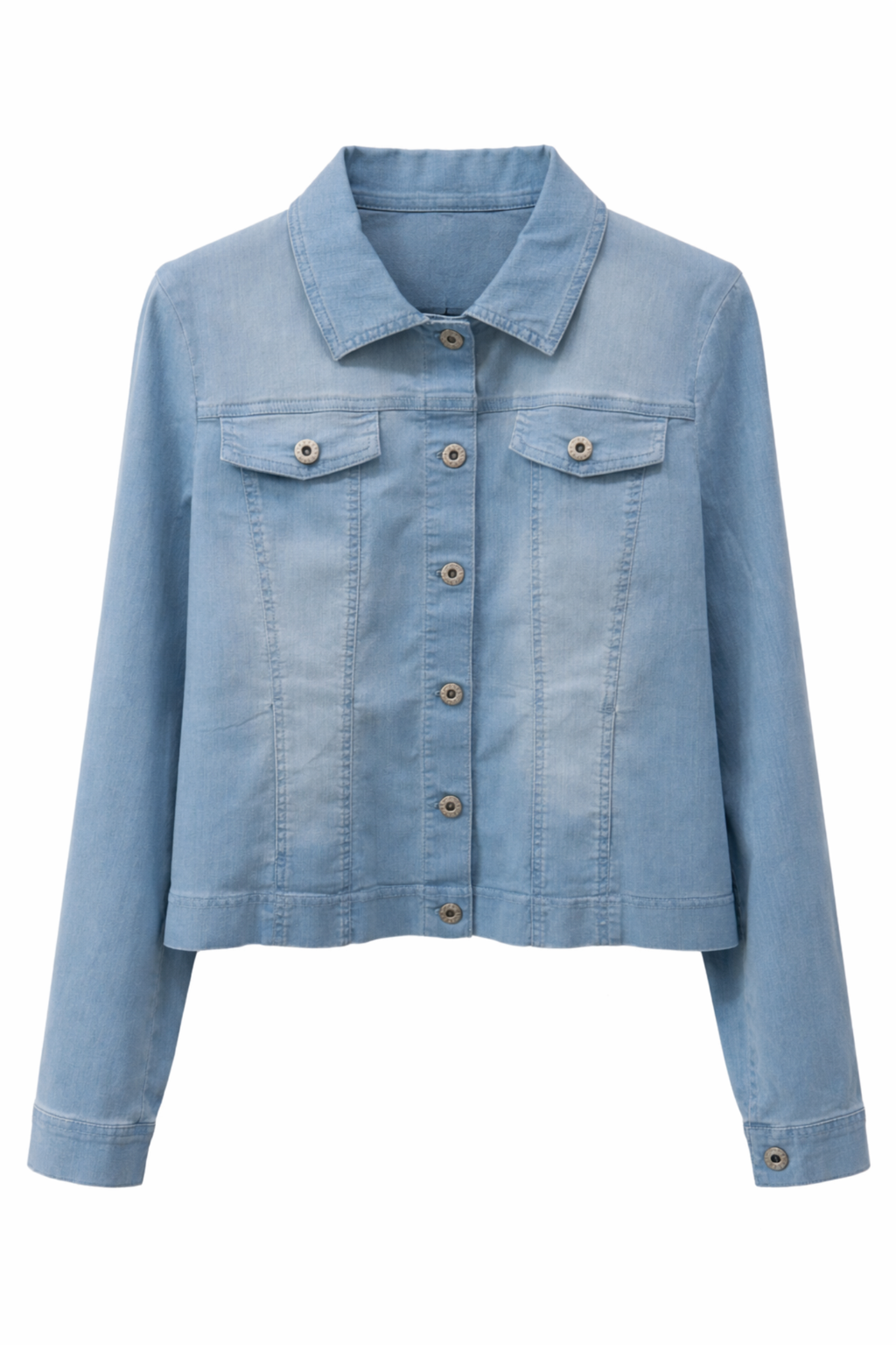 Robell Denim Happy Jacket Sea Blue (54cm) 57443-54051-62 classic light blue denim jacket by robell shop robell at Dotique