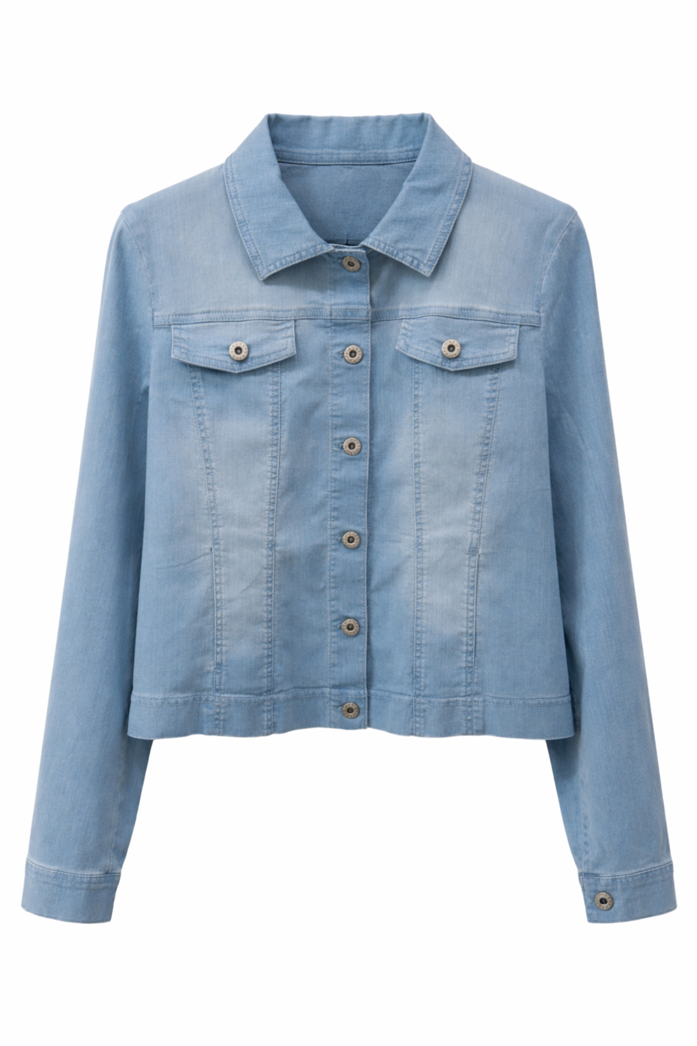 Robell Denim Happy Jacket Sea Blue (54cm) 57443-54051-62 classic light blue denim jacket by robell shop robell at Dotique