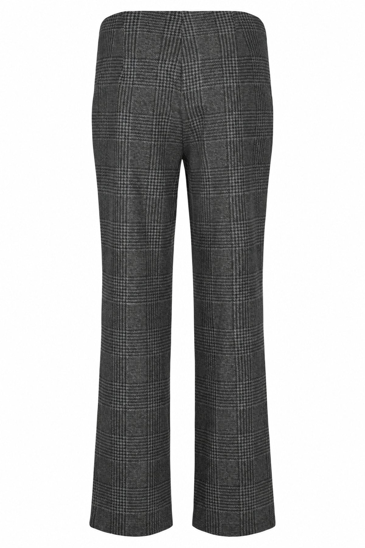 Robell Efi Check (78cm) trousers in grey, back view, 51463-55215-95. Shop Robell at Dotique.