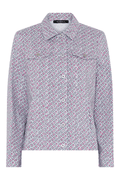 Robell Happy Jacket 57609 54708 Navy Leopard Print - Dotique