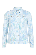 Robell Happy Jacket White Print (60cm) 57641-55088-10 by robell featuring delicate floral motifs shop robell at Dotique