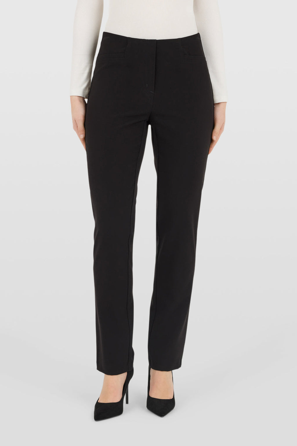 Robell Jacklyn Slim-Leg Trousers Black (78cm) — Shop Robell at Dotique