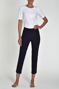 Robell Lena 09 trousers in stretch bengaline with a flattering pull-on fit. Smart, comfortable and easy to wear. Shop now at Dotique.