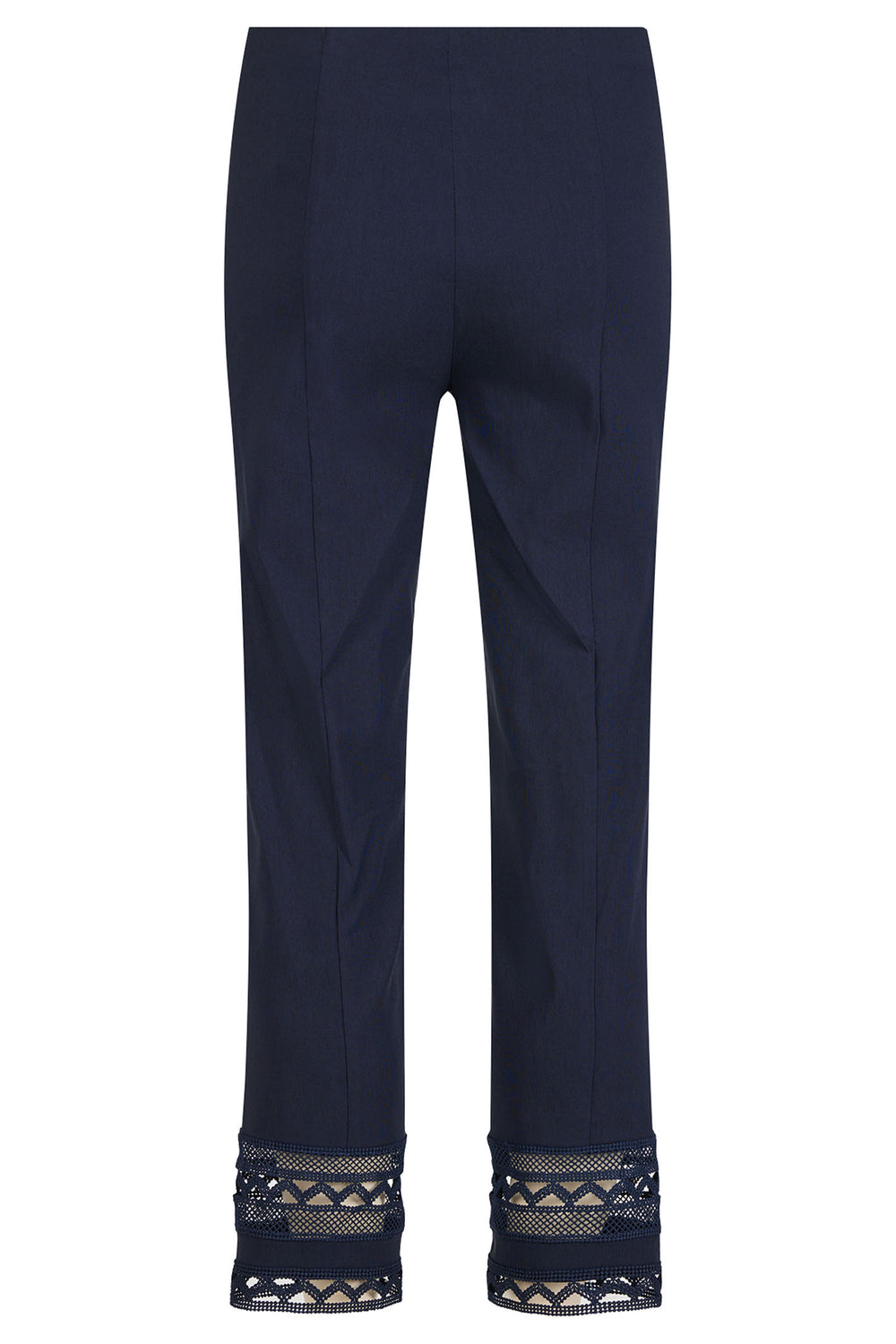 Robell Marie 09 53489 5499 69 Navy Ankle Detail Trousers 68cm - Dotique