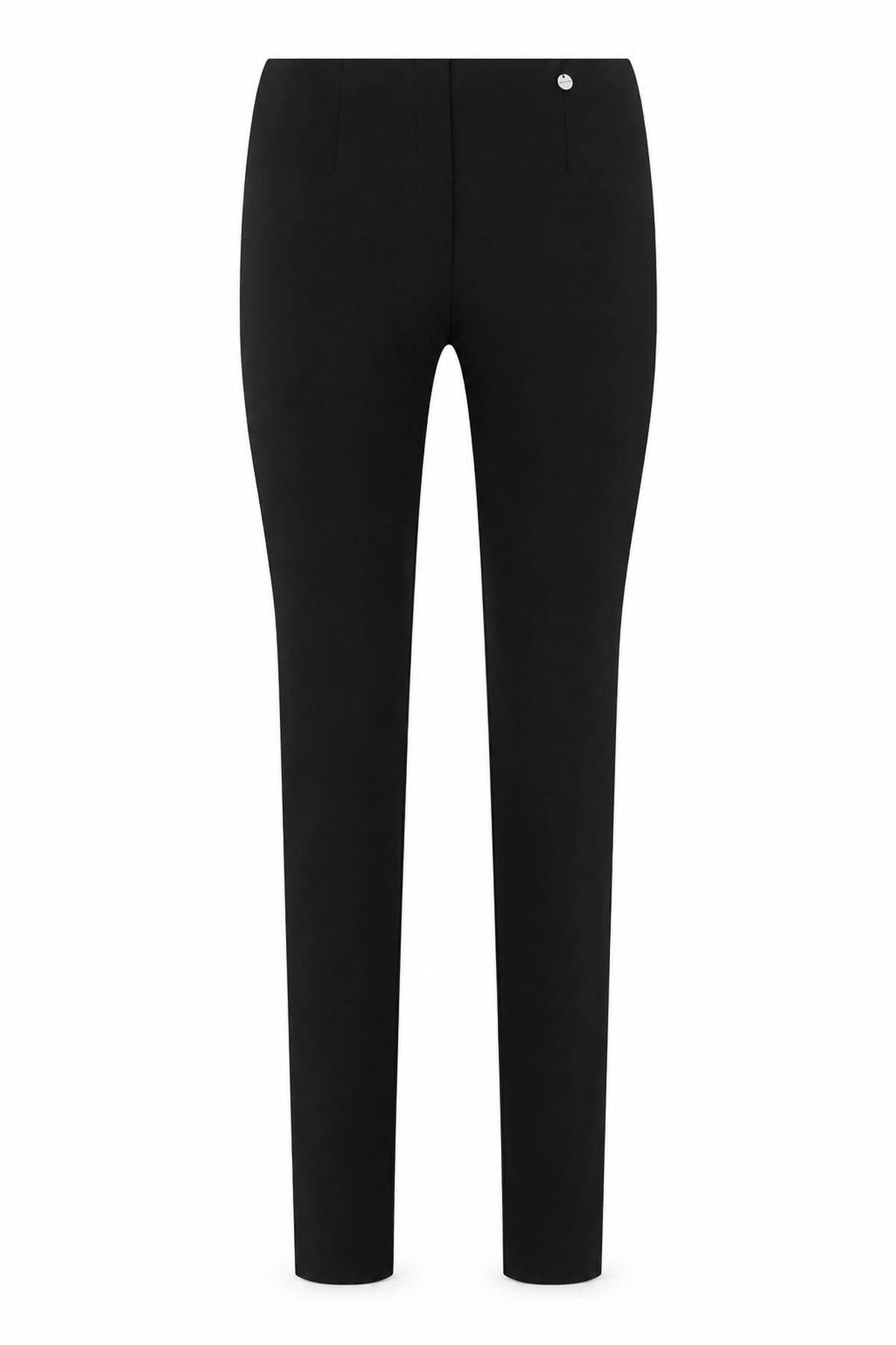 Robell Marie 09 68cm Black bengaline trousers, front view — Shop Robell at Dotique