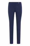 Robell Marie 09 68cm French Blue bengaline trousers, front view — Shop Robell at Dotique