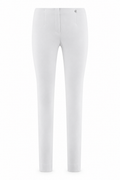 Robell Marie 09 68cm White bengaline trousers, front view — Shop Robell at Dotique