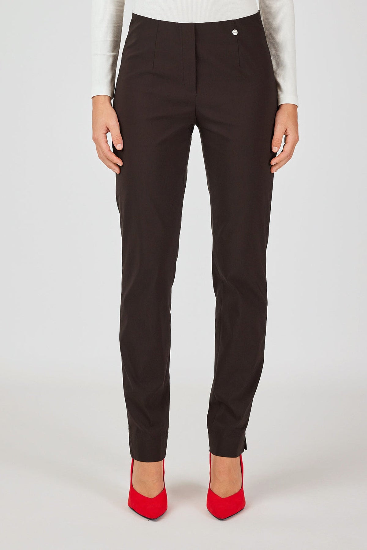 Robell Marie 78cm Trousers Dark Brown 51412-5499-39 — Shop Robell at Dotique