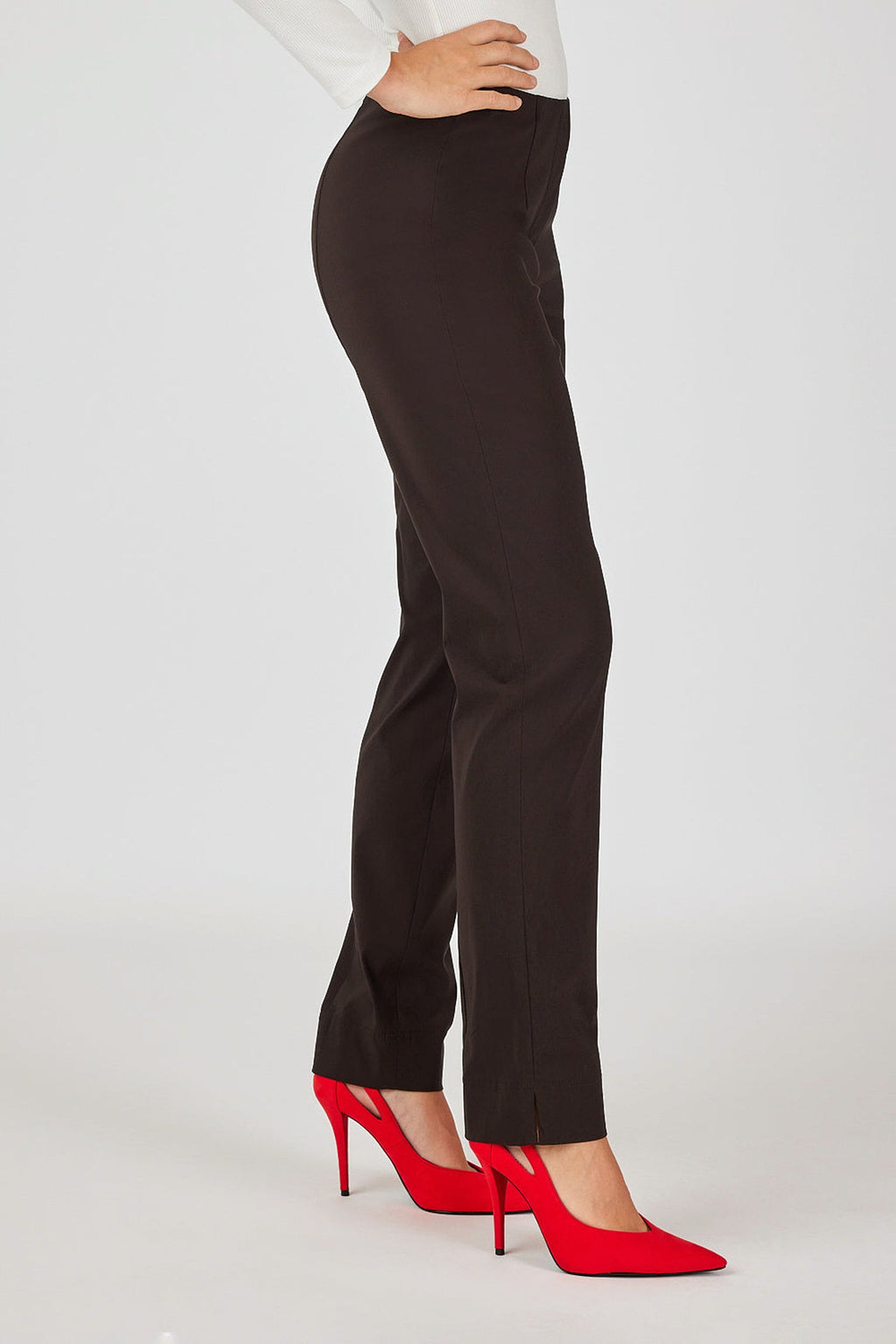 Robell Marie 78cm Trousers Dark Brown 51412-5499-39 — Shop Robell at Dotique