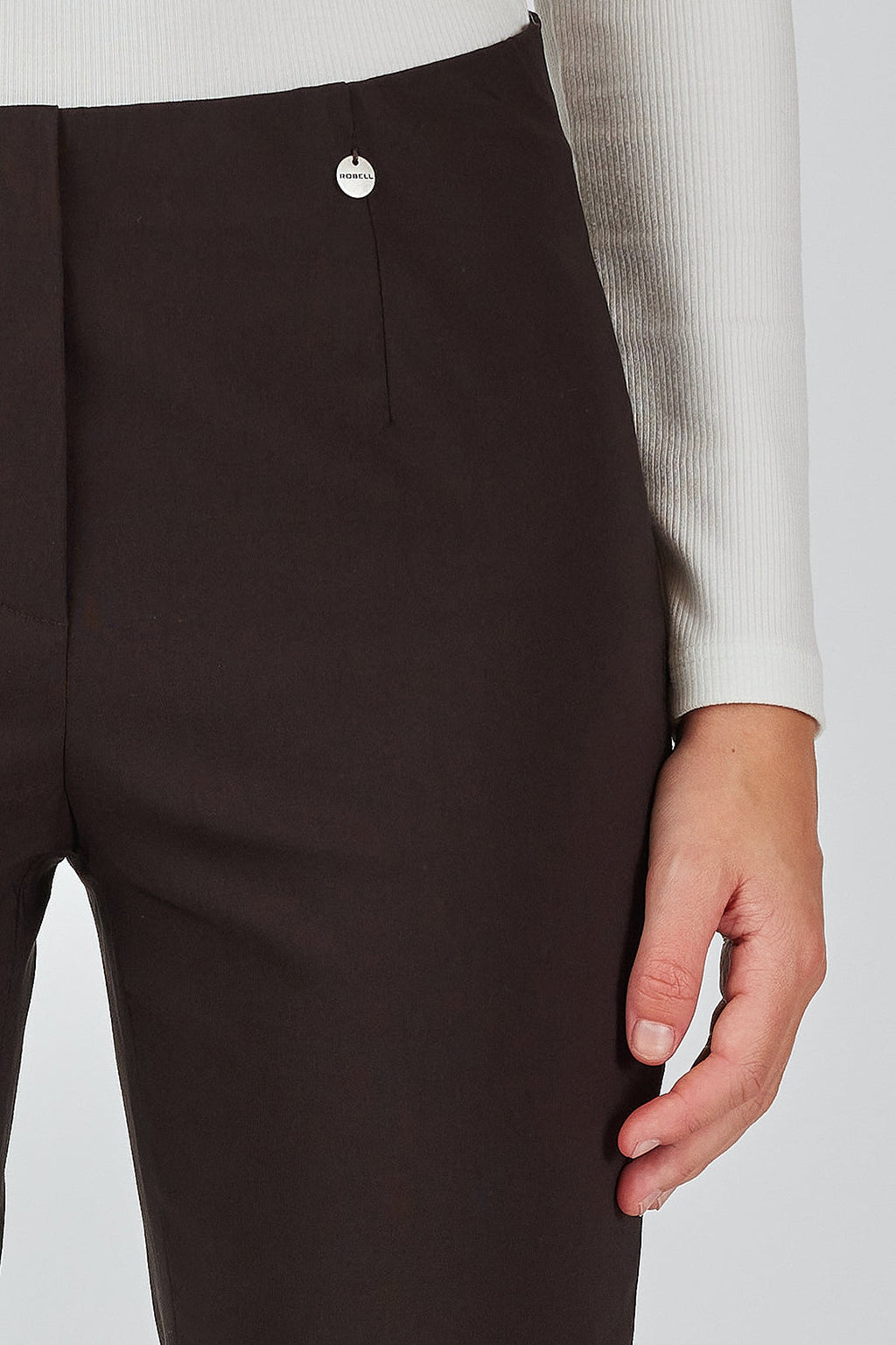 Robell Marie 78cm Trousers Dark Brown 51412-5499-39 — Shop Robell at Dotique