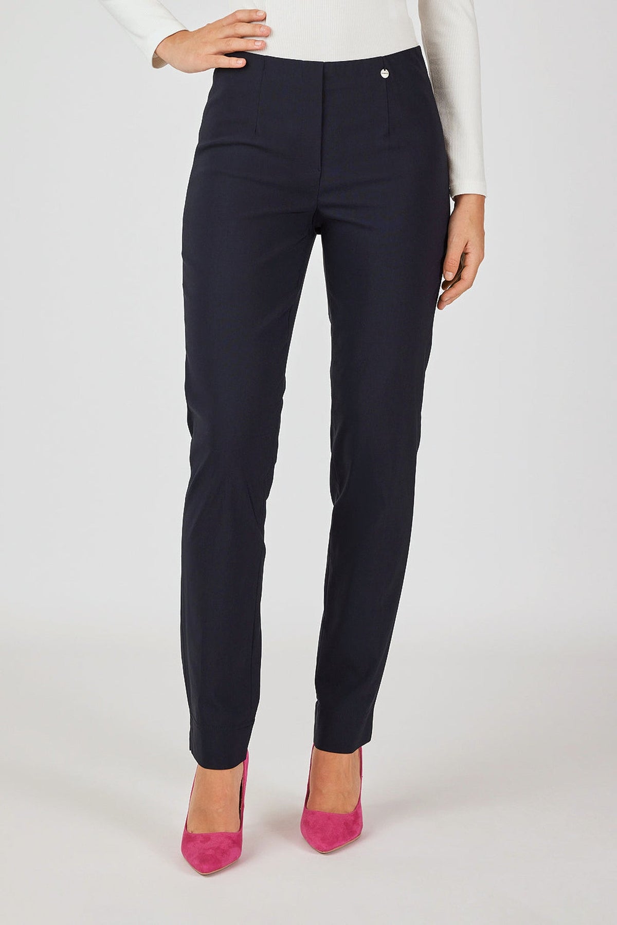 Robell Marie 78cm Trousers Navy 51412-5499-69 — Shop Robell at Dotique