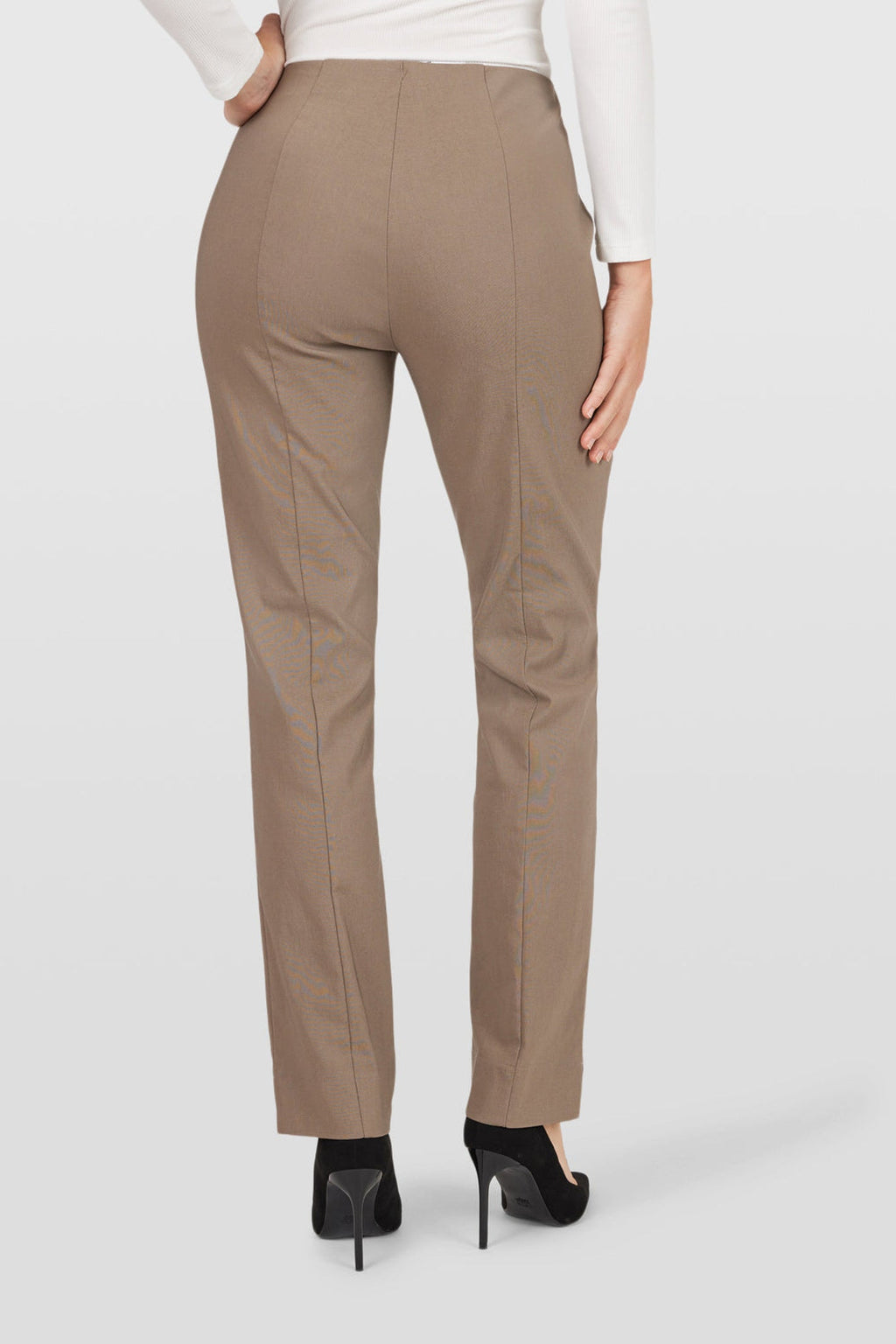 Robell Marie Full-Length Trousers Taupe (78cm) — Shop Robell at Dotique