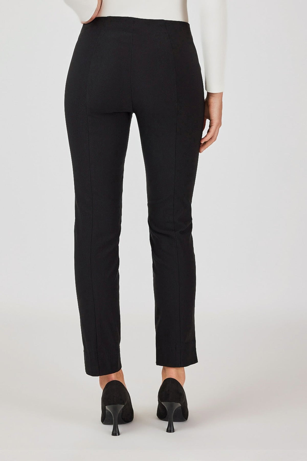 Robell Marie fleece lined trousers in Black (73cm), 51412-54025-90, side view — Shop Robell at Dotique