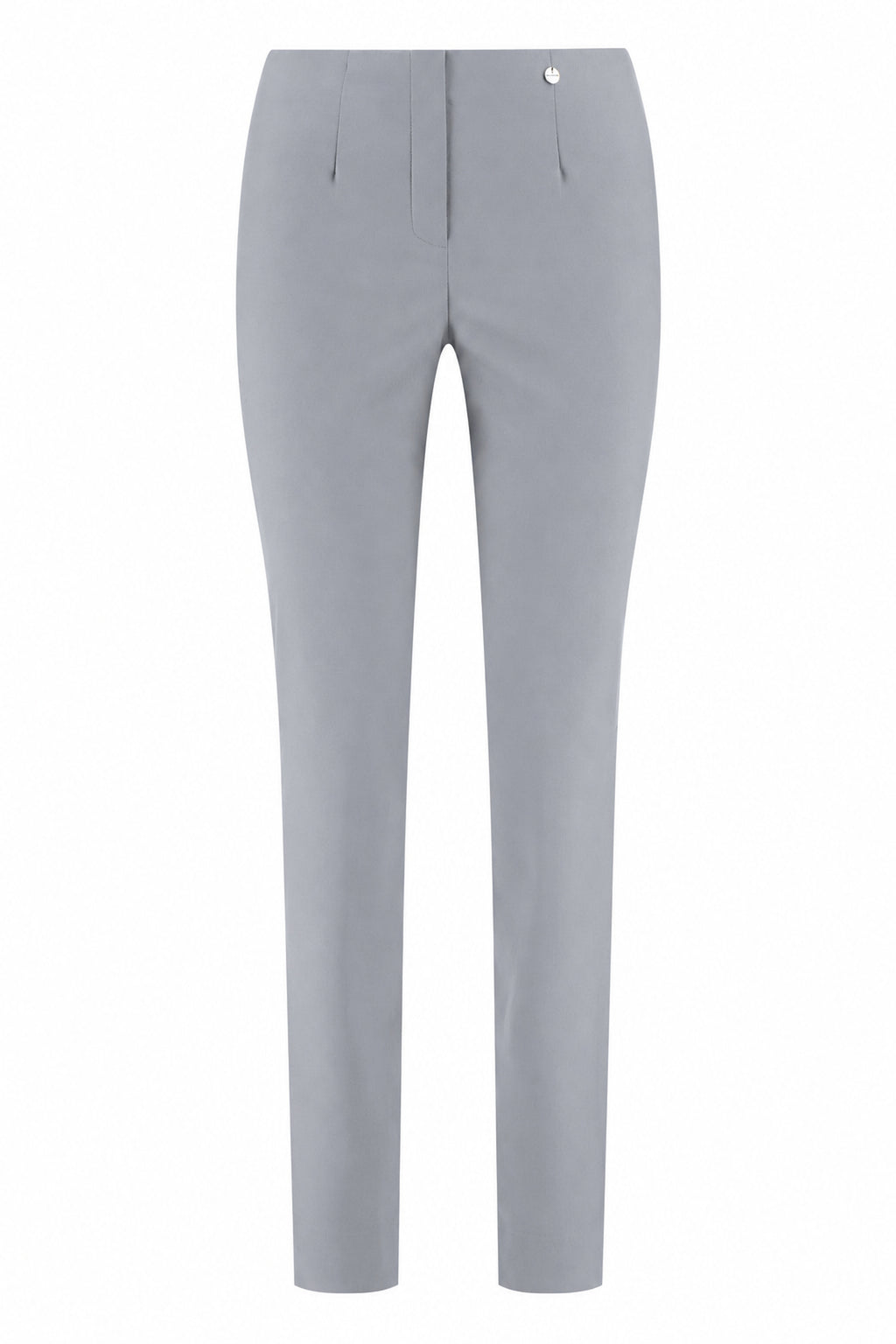 Robell Marie Fleece Lined (73cm) Trousers Pearl Grey 51412-54025-921, front product view – shop Robell at Dotique