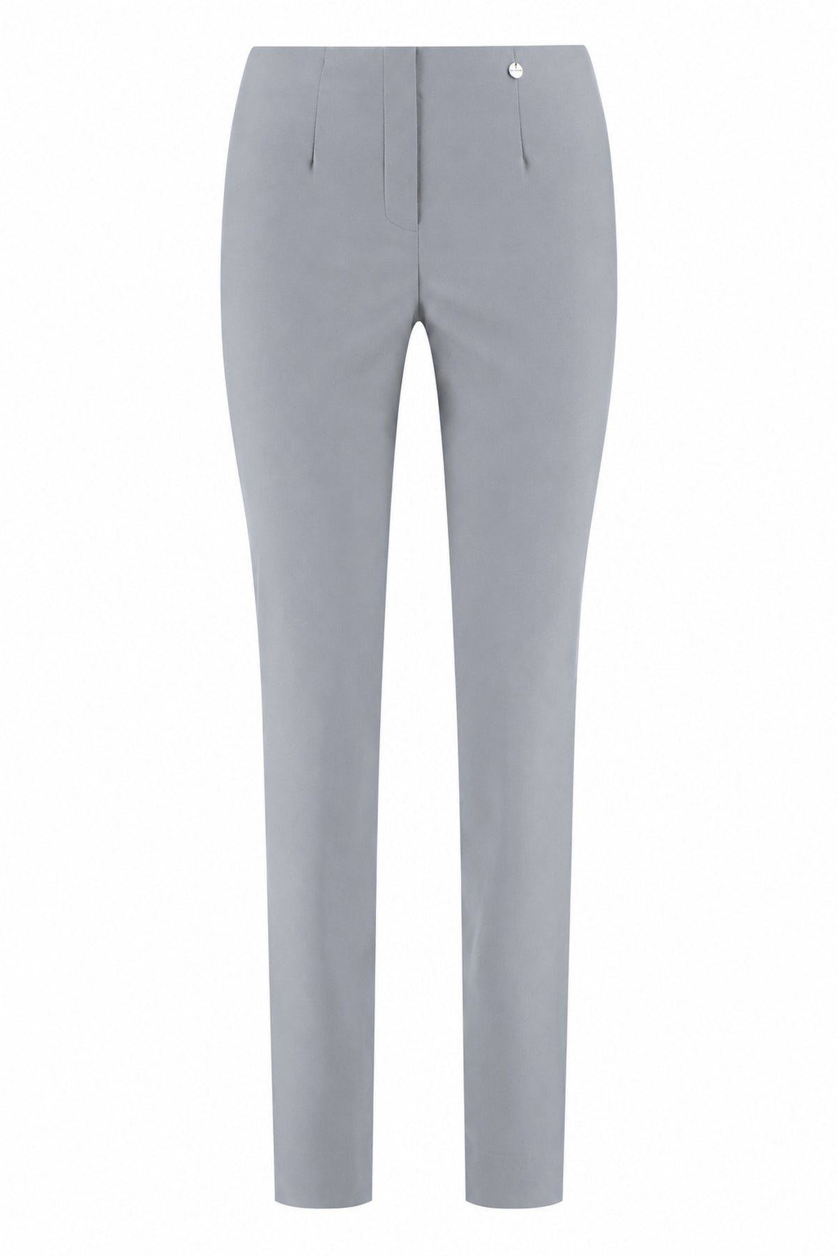 Robell Marie Fleece Lined (73cm) Trousers Pearl Grey 51412-54025-921, front product view – shop Robell at Dotique