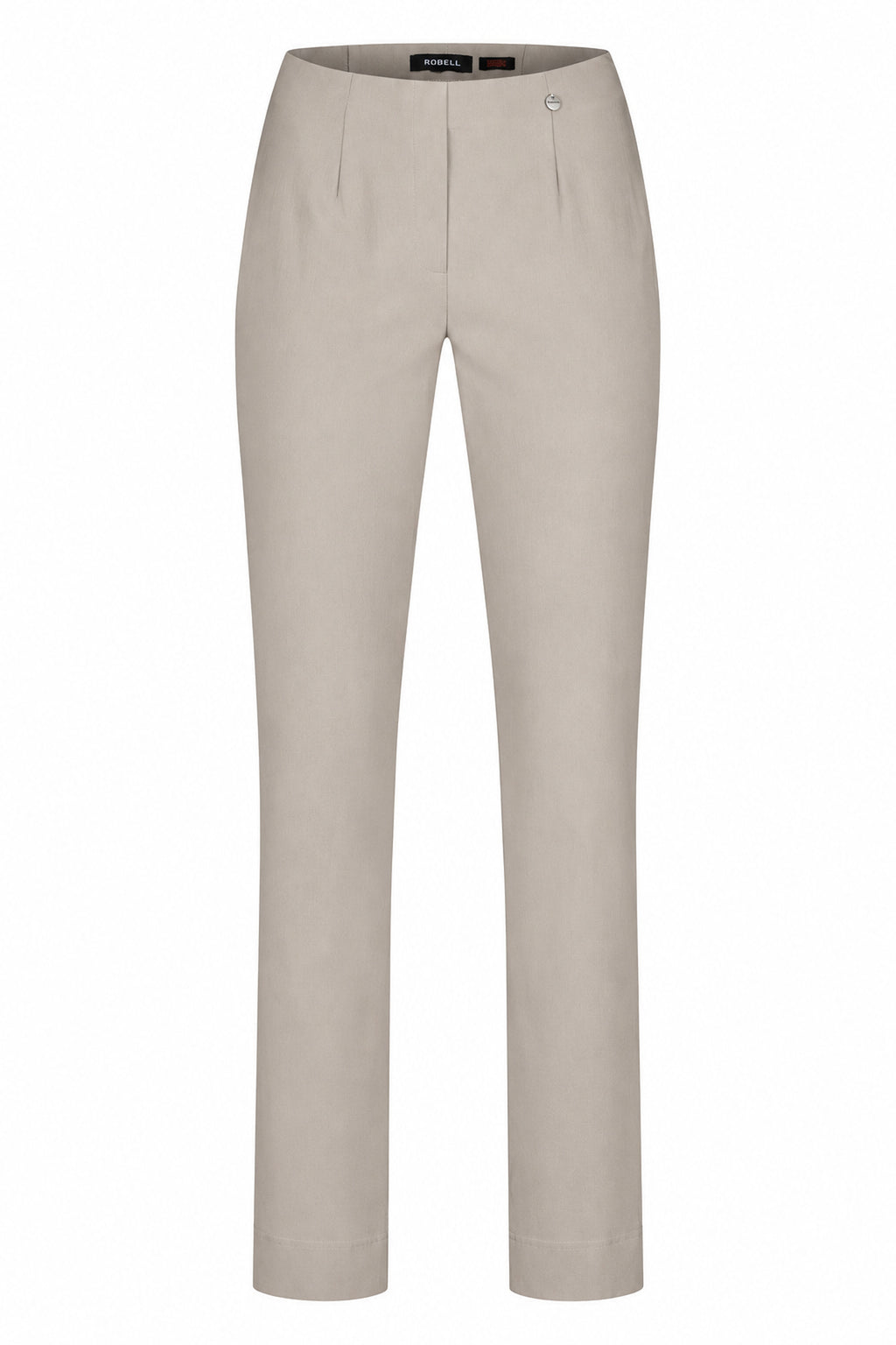Robell Marie K (73cm) Trousers Light Taupe 51412-5499-13, front product view – shop Robell at Dotique