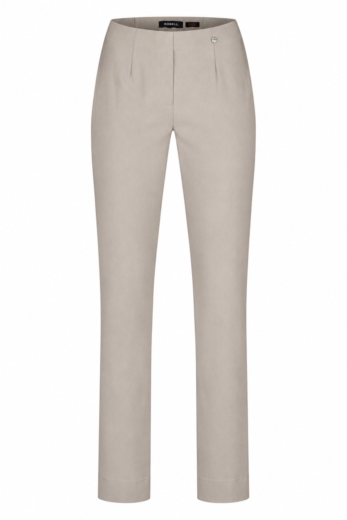 Robell Marie K (73cm) Trousers Light Taupe 51412-5499-13, front product view – shop Robell at Dotique