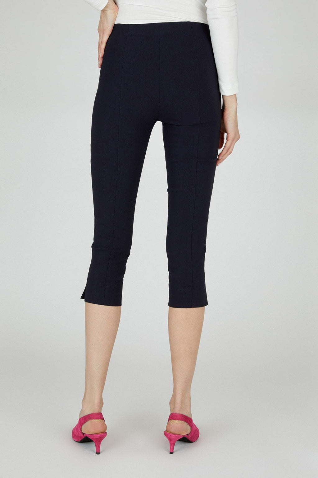 Robell Rose 07 Capri Trousers Navy (55cm) — Shop Robell at Dotique