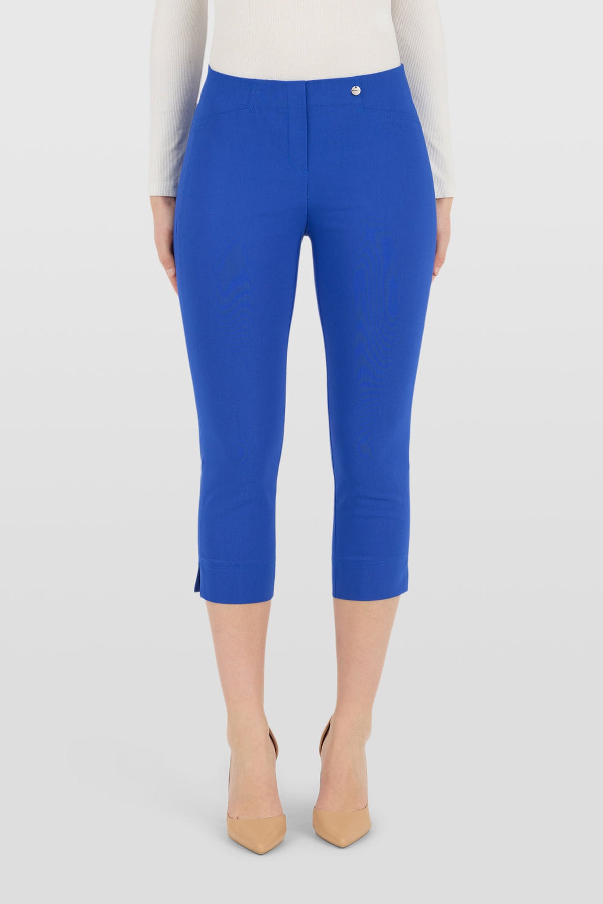 Robell Rose 07 Capri Trousers Royal Blue (55cm) — Shop Robell at Dotique