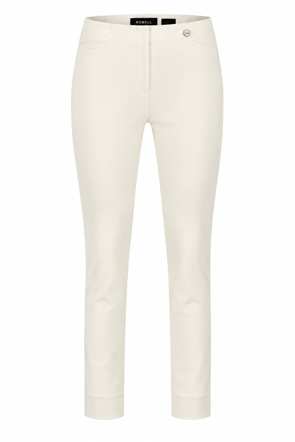 Robell Rose 09 (68cm) Trousers Off White 51527-5499-111, front view — Shop Robell at Dotique