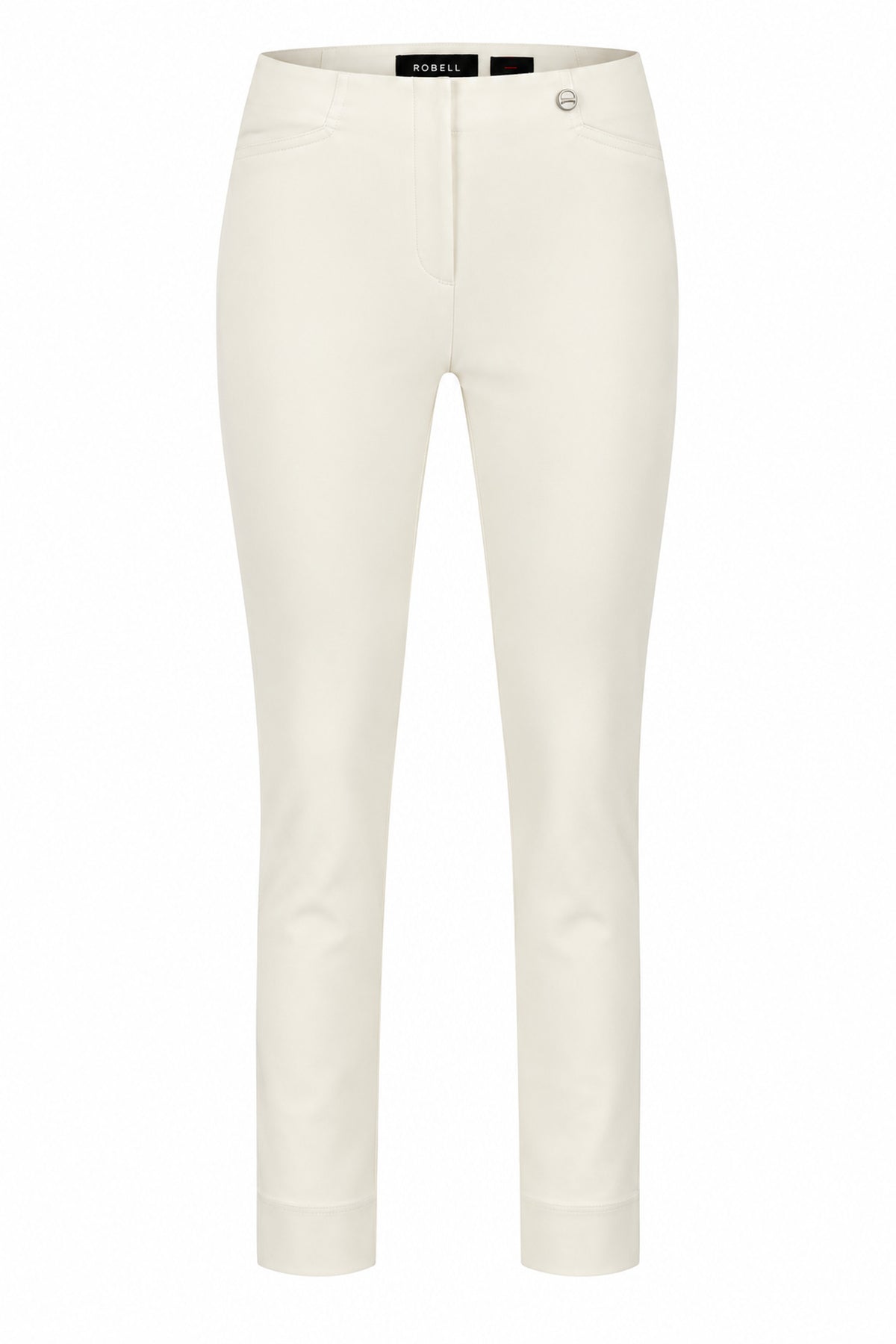Robell Rose 09 (68cm) Trousers Off White 51527-5499-111, front view — Shop Robell at Dotique