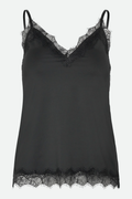 Rosemunde 102507 RWBridget Sleeveless Lace Strap Top Black