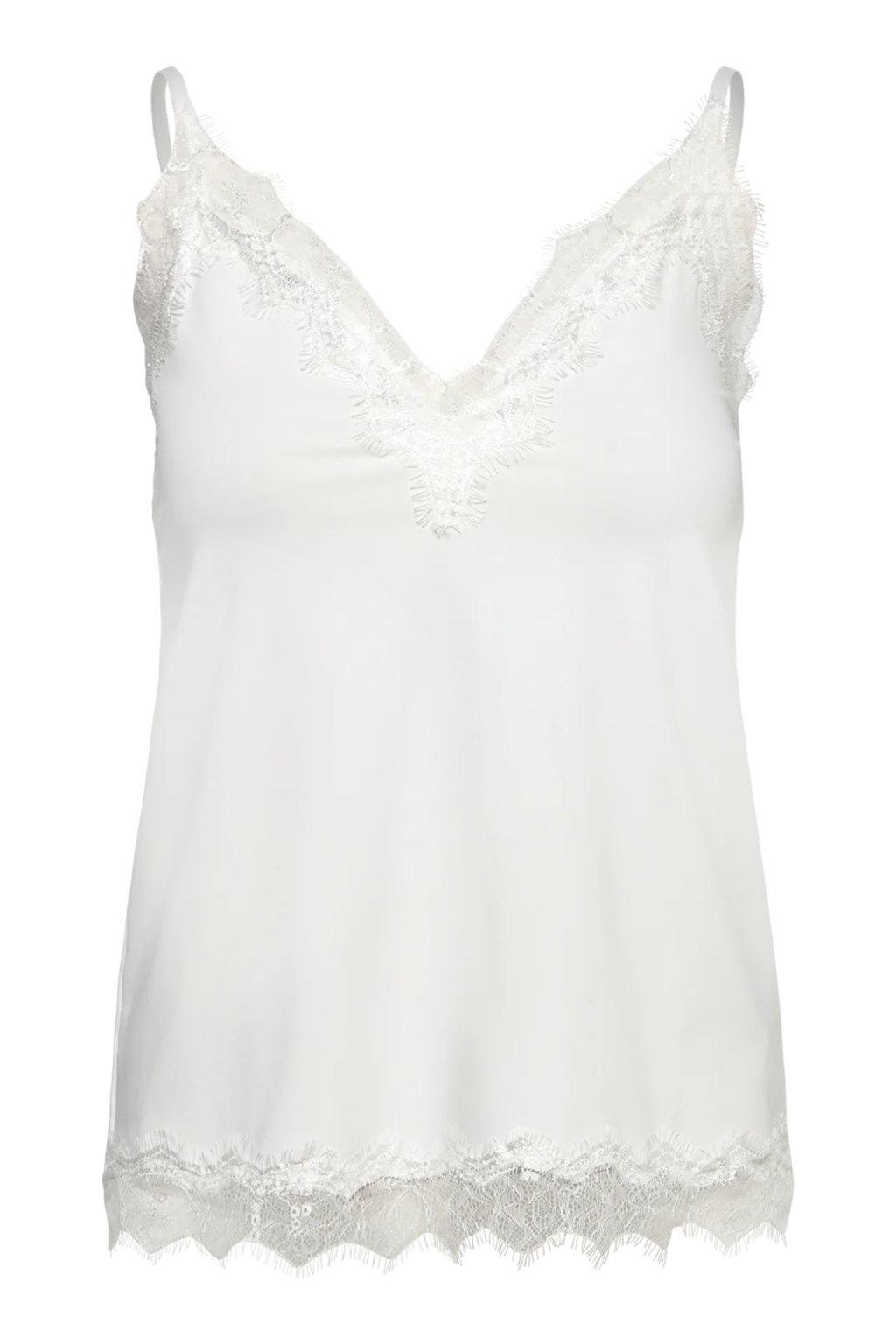 Rosemunde 102507 RWBridget Sleeveless Lace Strap Top New White