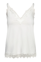 Rosemunde 102507 RWBridget Sleeveless Lace Strap Top New White