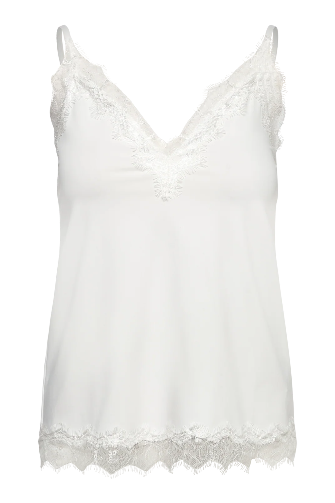 Rosemunde 102507 RWBridget Sleeveless Lace Strap Top New White