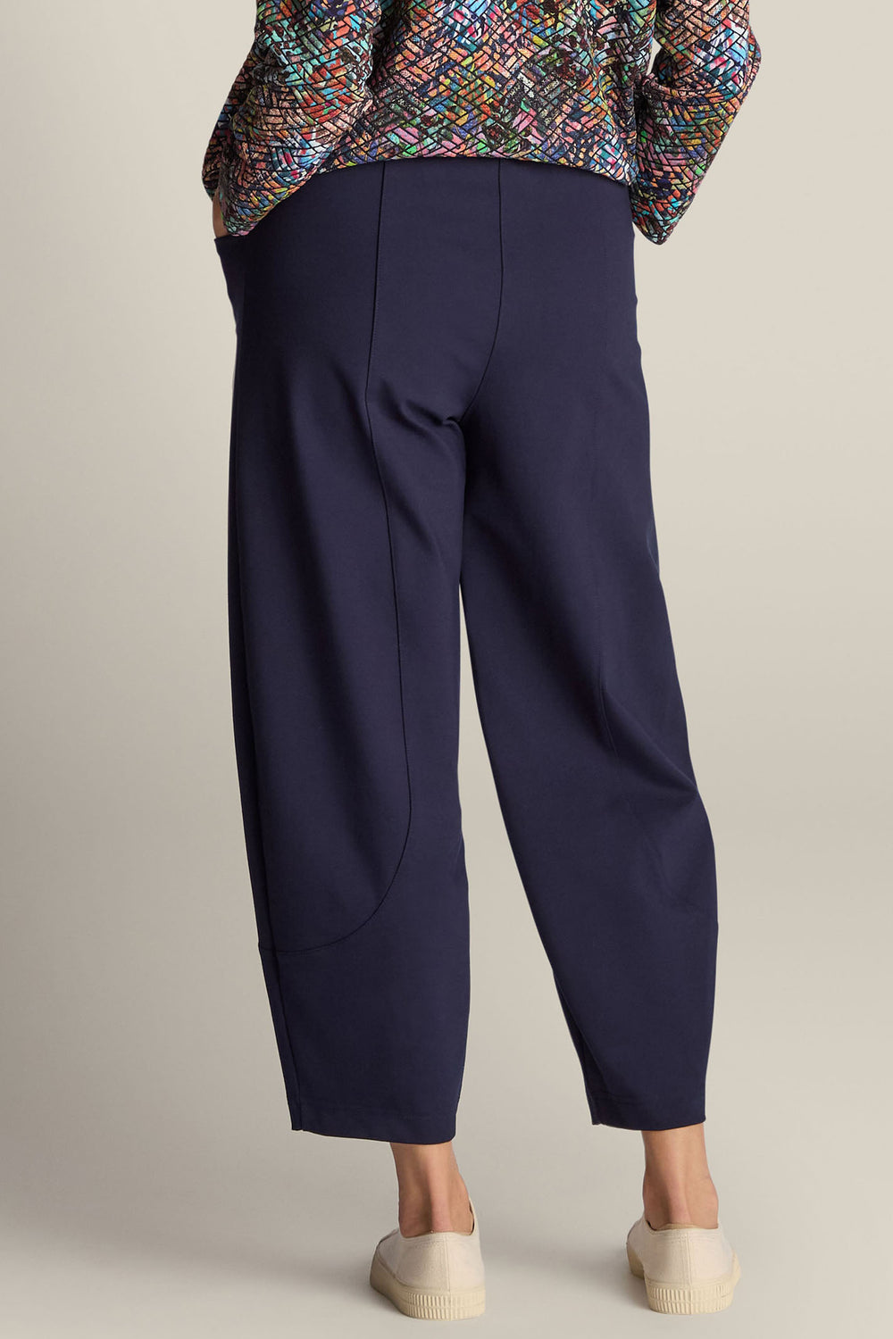 Sahara SPP20251-P Midnight Navy Ponte Bubble Trousers - Dotique