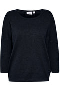 Saint Tropez 30500003 A2561 MilaSZ Round Neck Jumper Navy Night Sky - Dotique - SAINT TROPEZ
