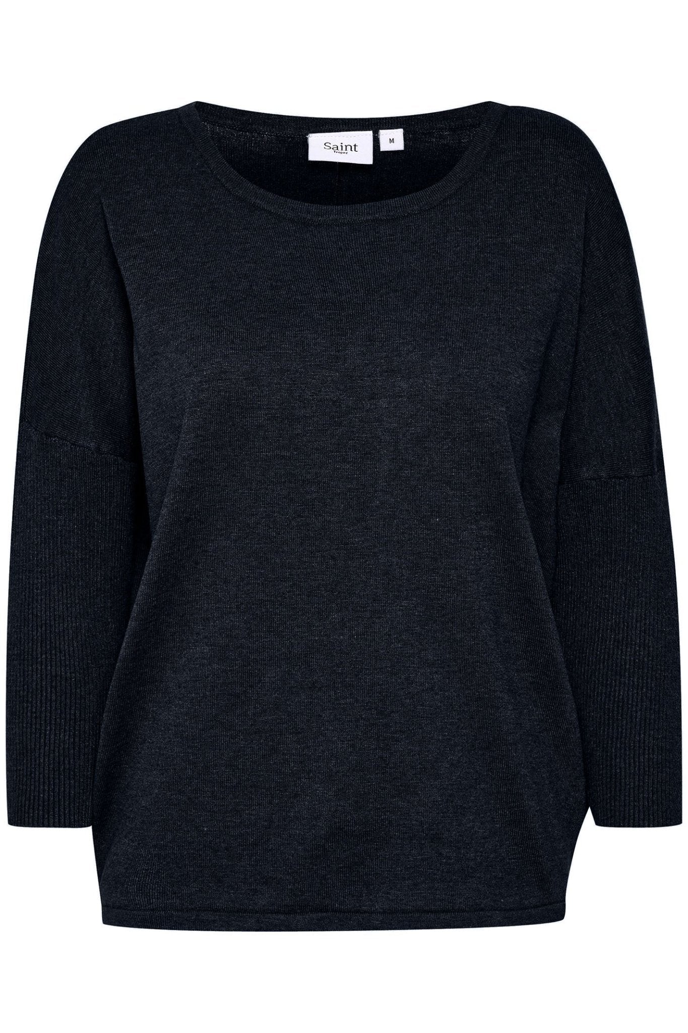 Saint Tropez 30500003 A2561 MilaSZ Round Neck Jumper Navy Night Sky - Dotique - SAINT TROPEZ