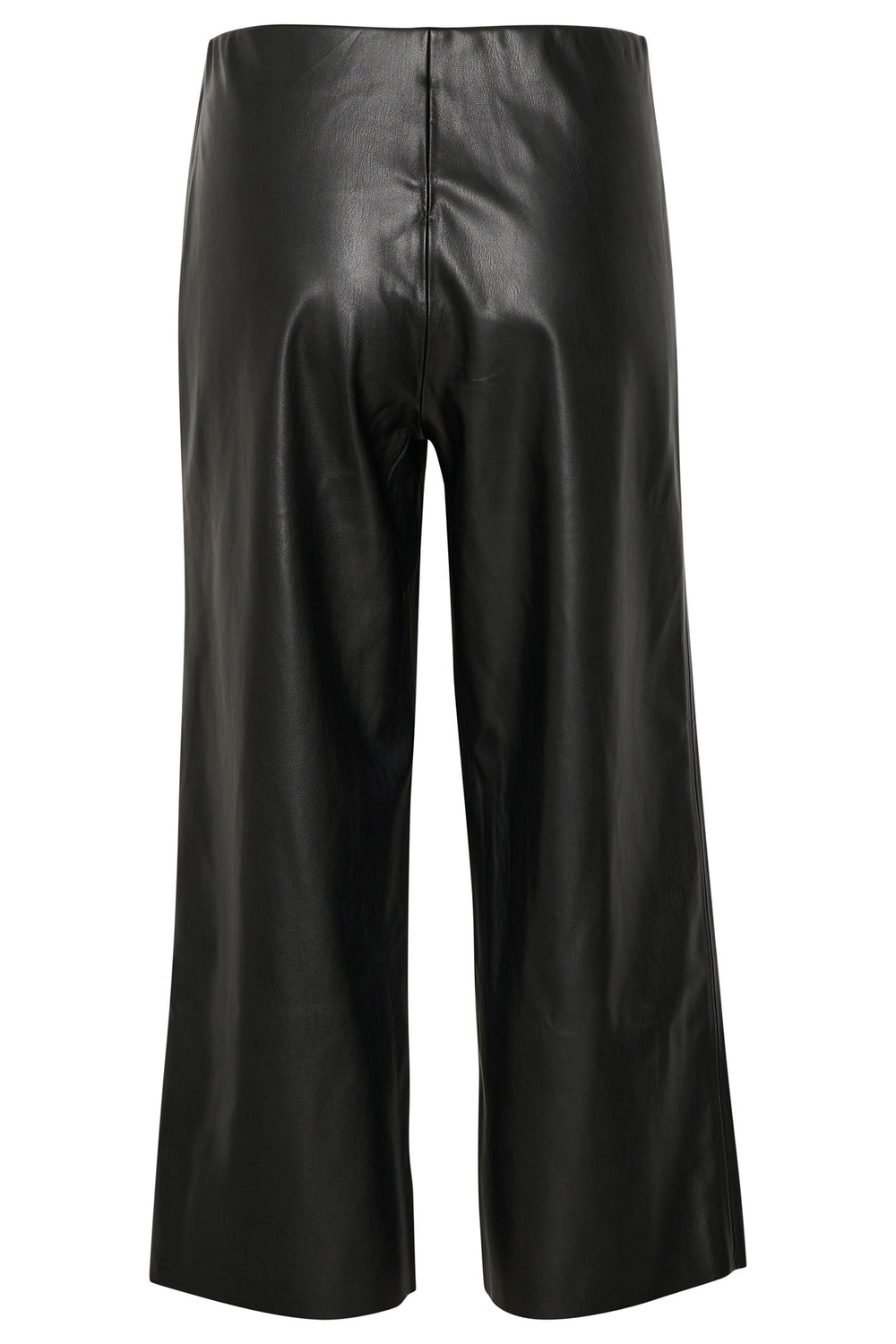 Saint Tropez 30510782 DowieSZ Faux Leather Cropped Trousers Black - Dotique