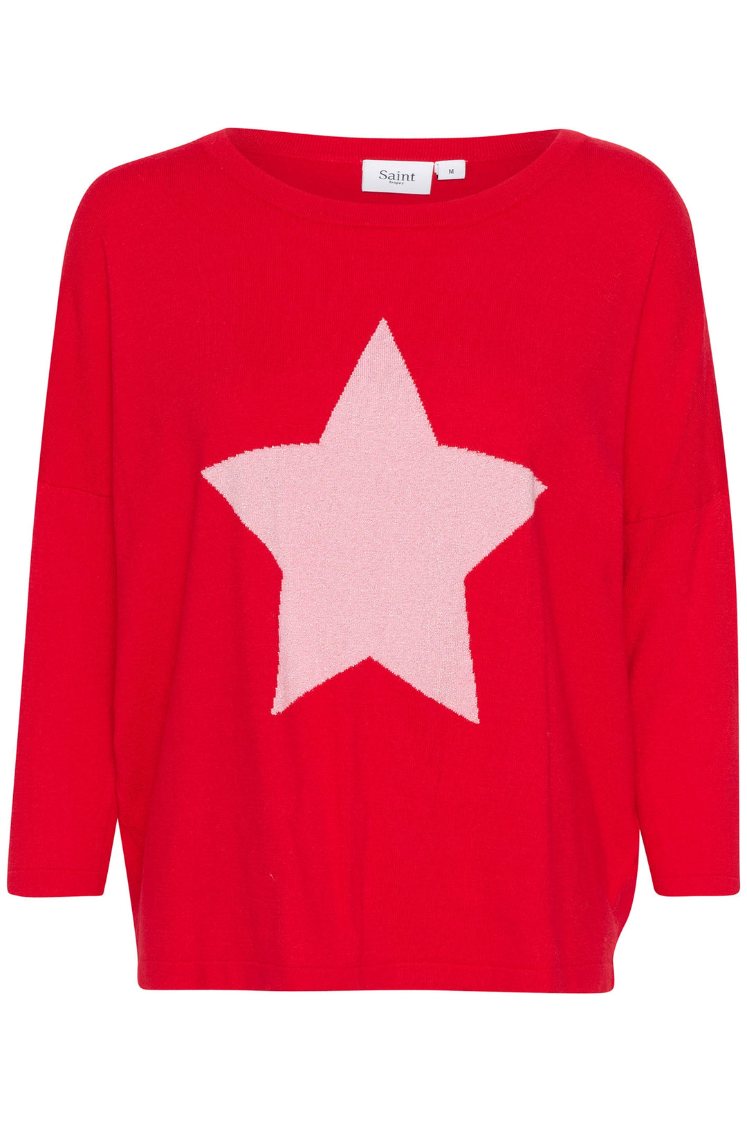 Saint Tropez 30512986 BariaSZ Star Pullover Racing Red - Dotique