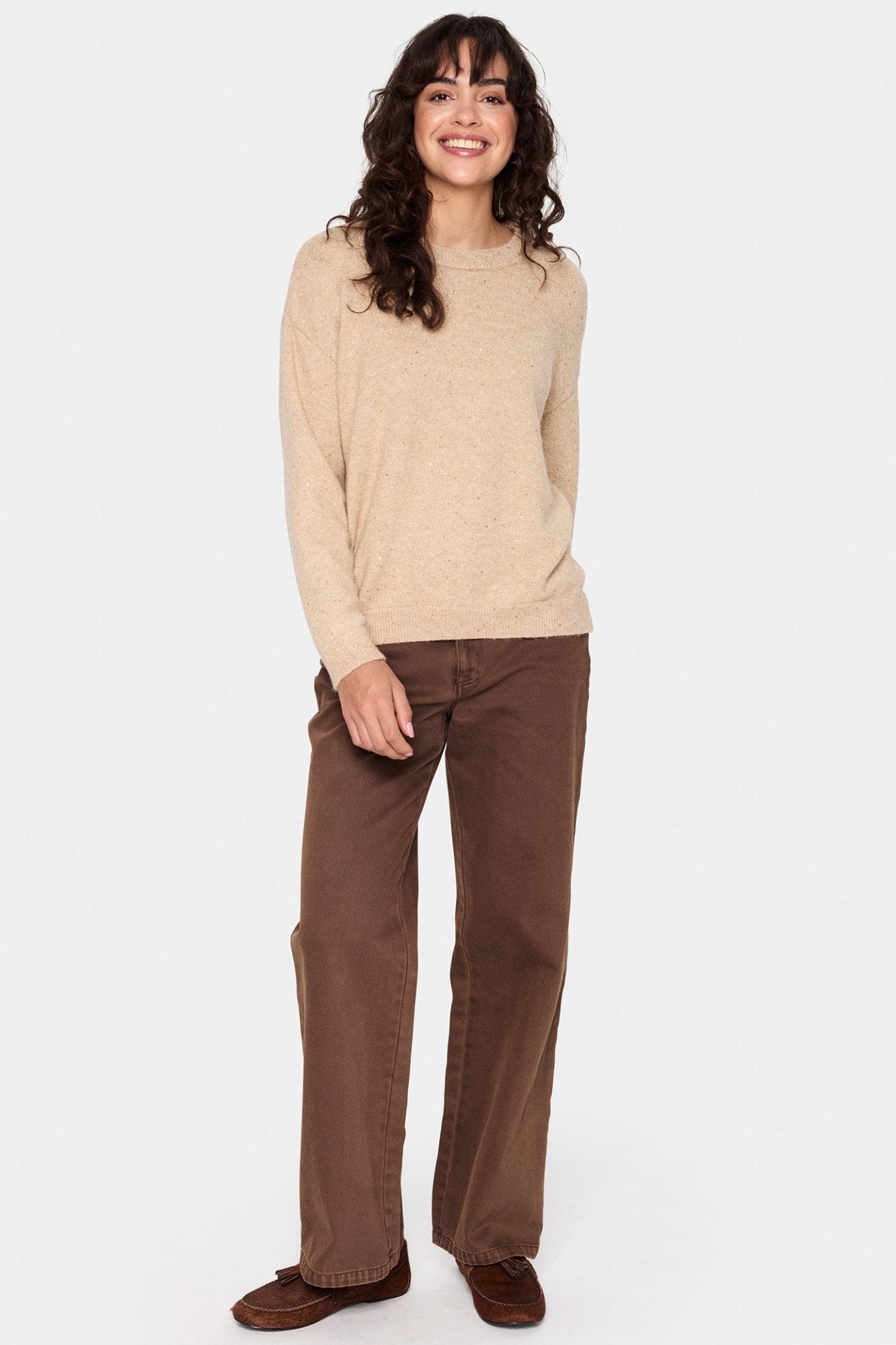 Saint Tropez 30513581 HayaSZ Pullover Macadamia - Dotique