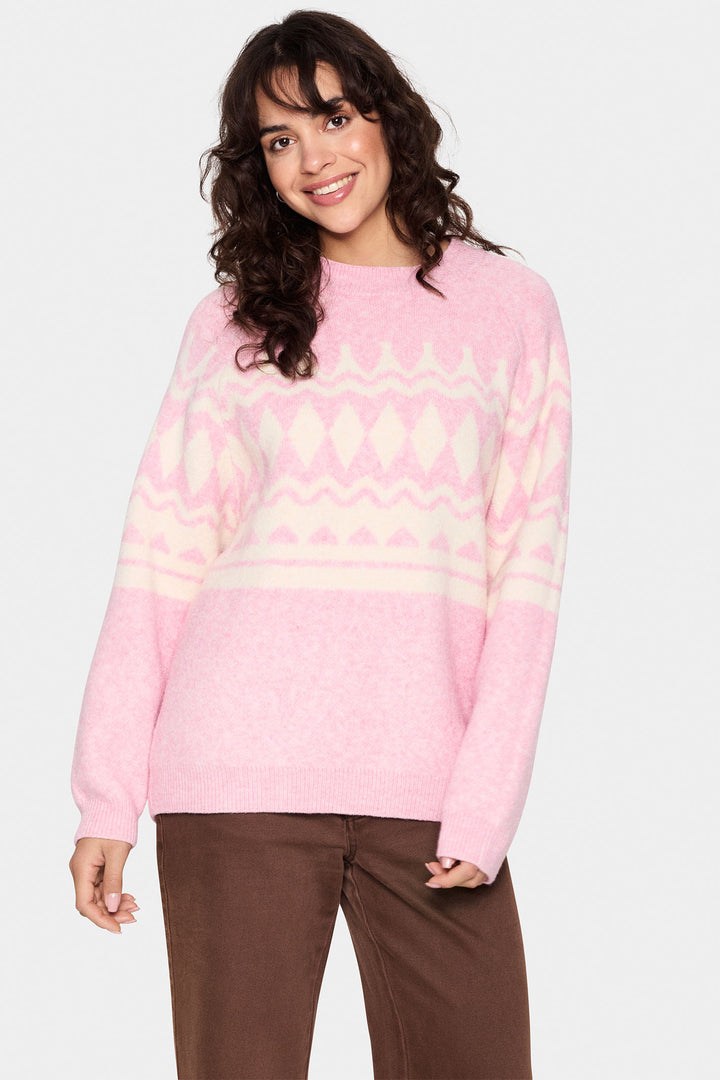 Saint Tropez 30513619 HeddaSZ Pullover Cashmere Rose - Dotique