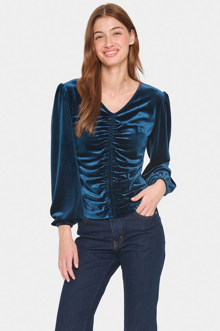 Saint Tropez 30513639 HebaSZ Blouse Titan - Dotique