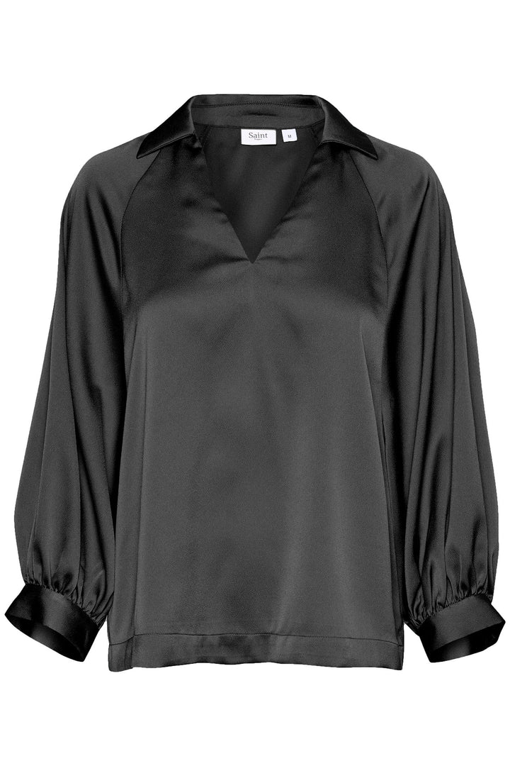 Saint Tropez 30513659 HandianiSZ Blouse Black - Dotique