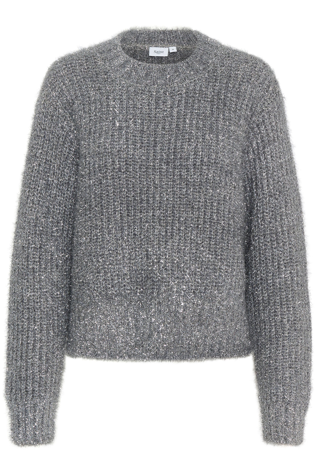 Saint Tropez 30513663 HalfaSZ Pullover Silver - Dotique