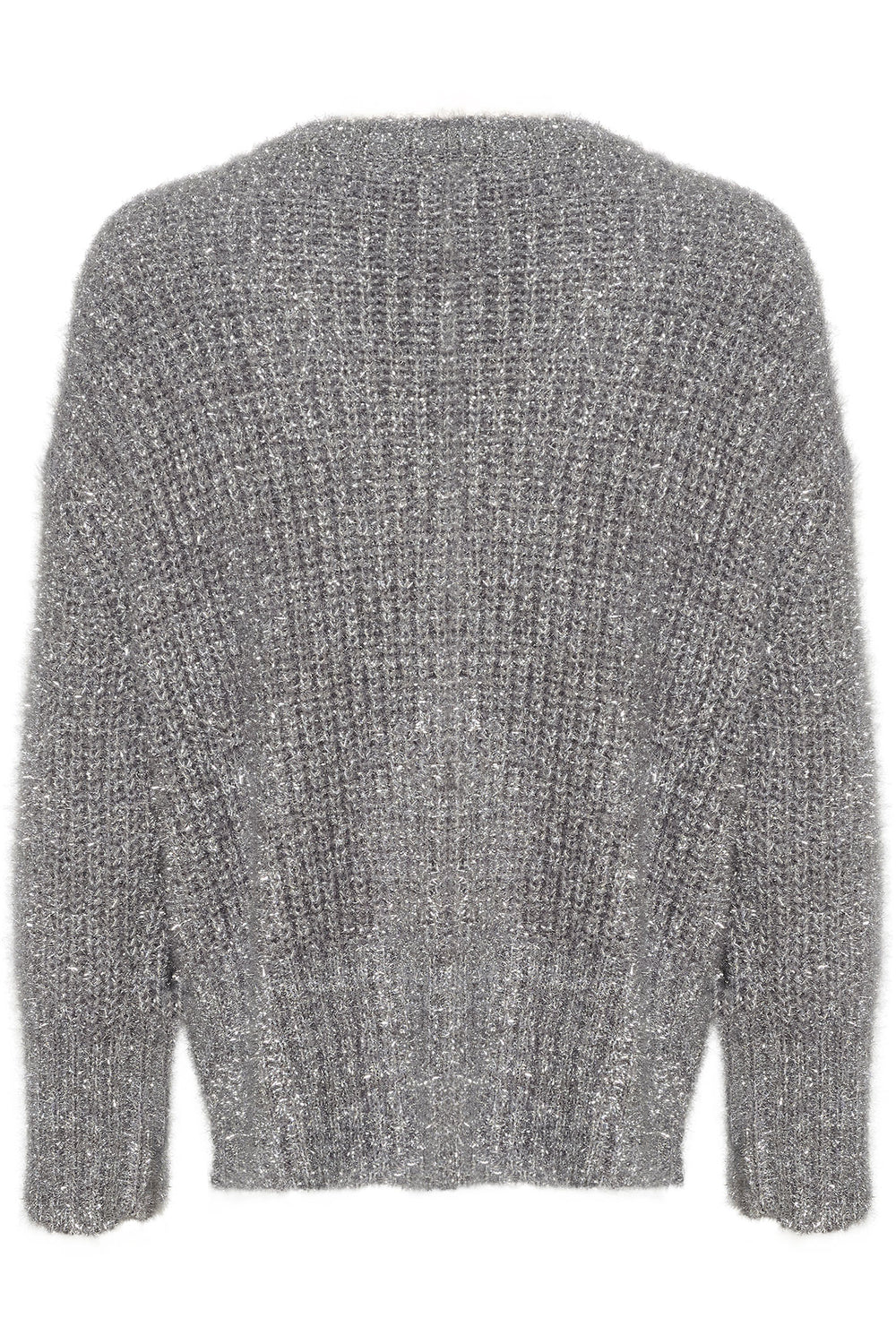 Saint Tropez 30513664 HalfaSZ Cardigan Silver - Dotique