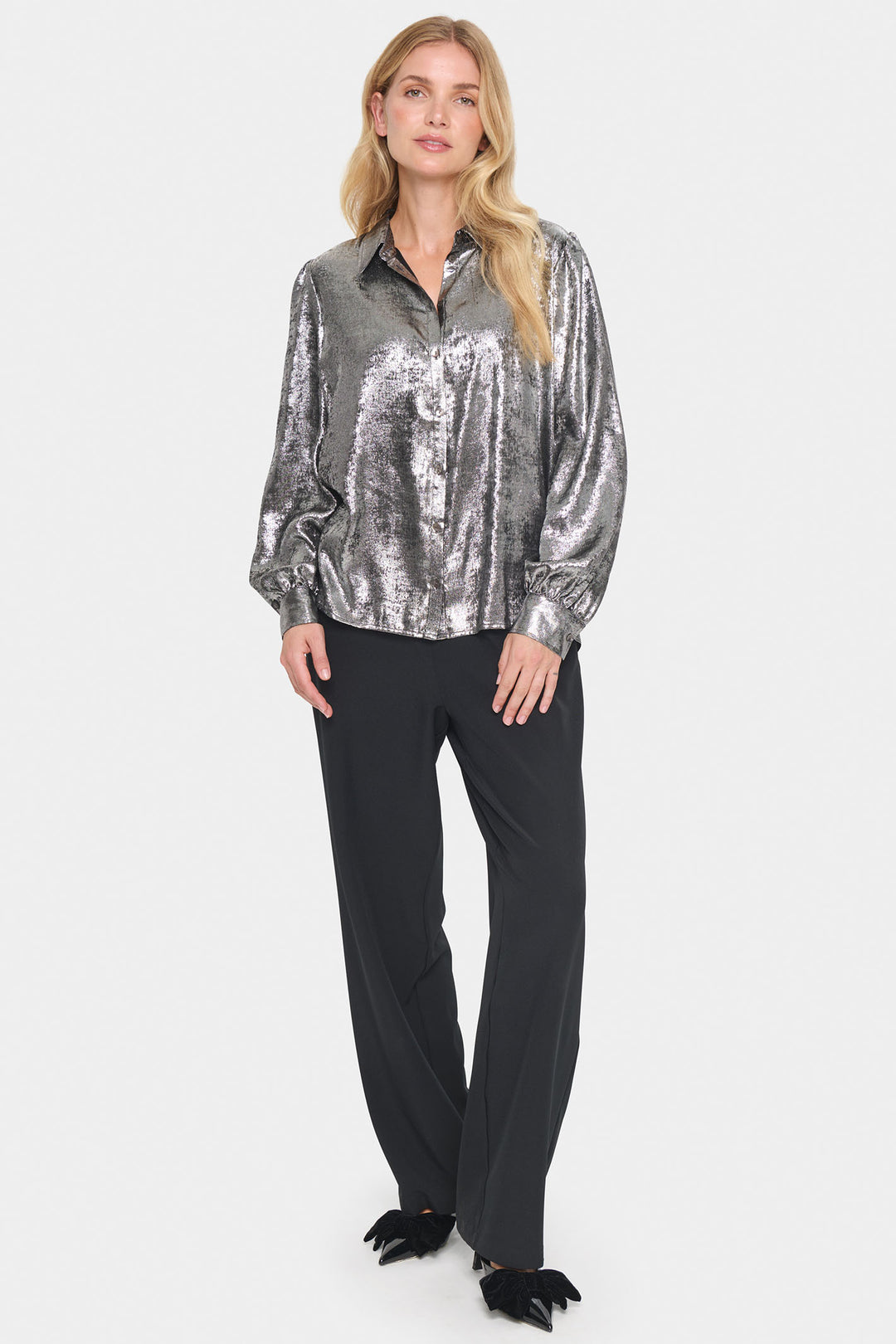 Saint Tropez 30513678 HamiSZ Shirt Silver - Dotique